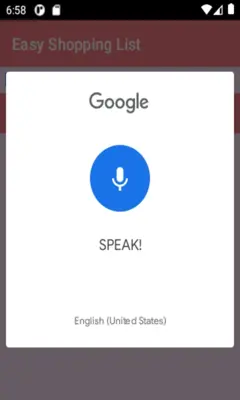 Easy Shopping List android App screenshot 3